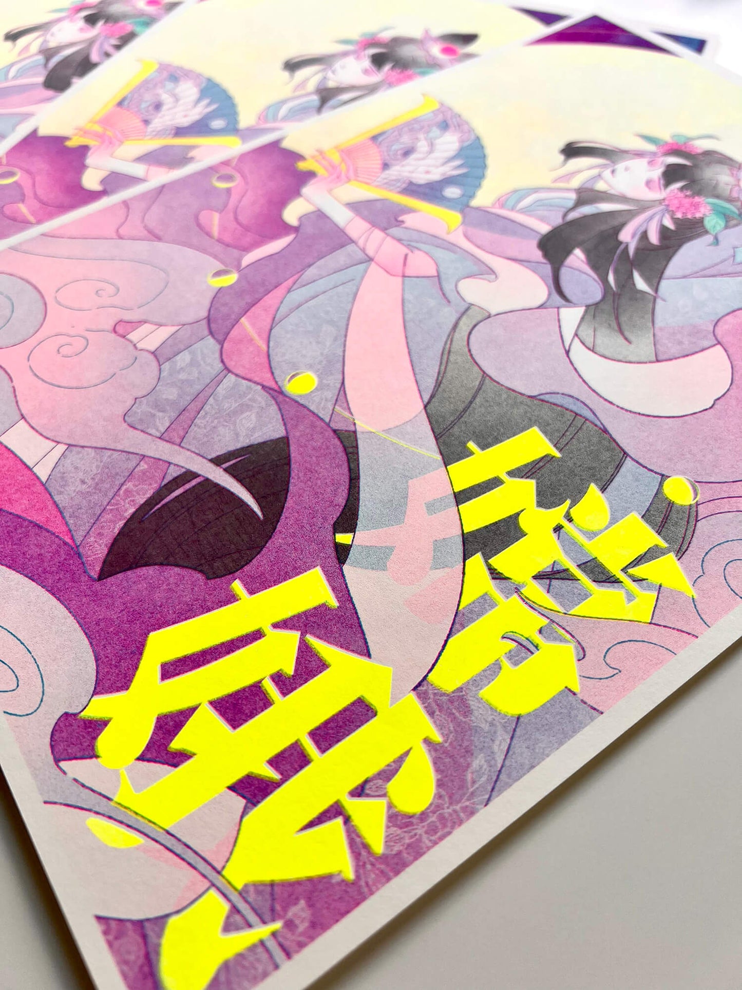 The Moon Goddess - Riso Print