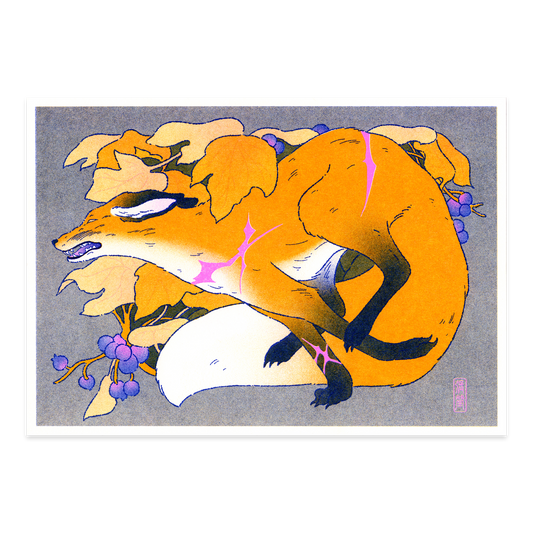 The Fox - Riso Print