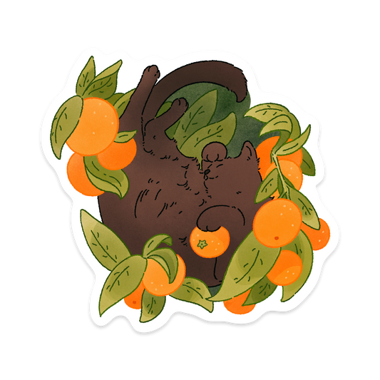 Orange Cat Sticker [LARGE]